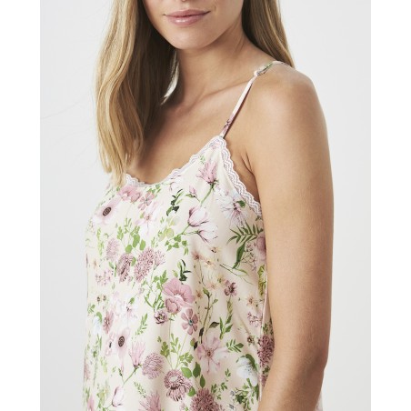 Camisola mujer tirantes estampado flores Pink