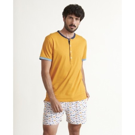 Pijama de hombre algodón con tapeta